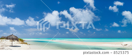 Beautiful Caribbean beach panorama Beautiful Caribbean beach panorama 8525375