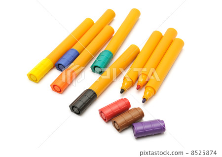 markers isolated on a white background markers isolated on a white background 8525874