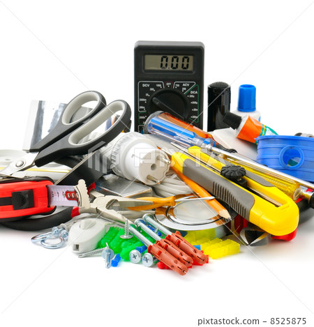 collection tools isolated on white background 8525875