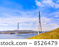 Cable-stayed bridge to Russian Island. Vladivostok. Russia. 8526479