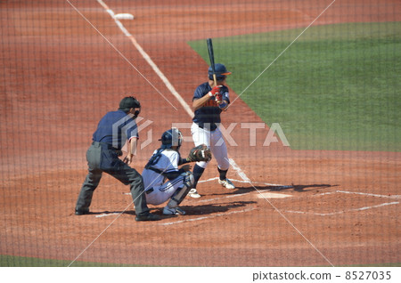 Baseball ~ Right batter / catcher · referee (image) Baseball ~ Right batter / catcher · referee (image) 8527035
