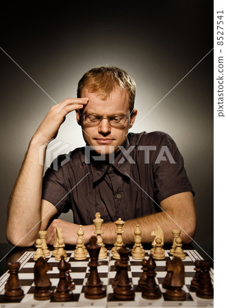 Thoughtful chess master 8527541