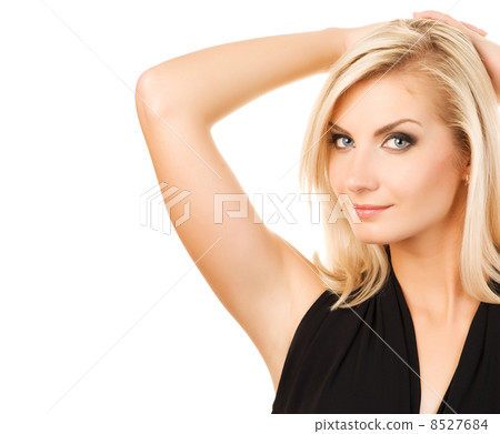 Lovely young woman portrait. Isolated on white background Lovely young woman portrait. Isolated on white background 8527684