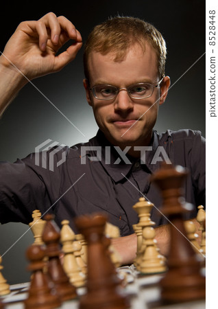 Chess master making smart move ...... 8528448