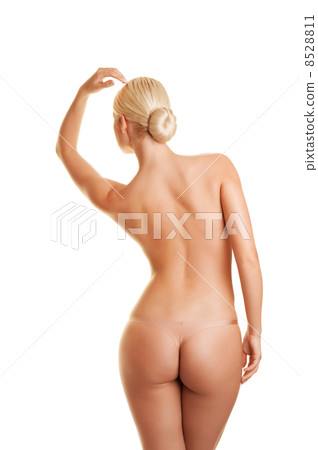 Beautiful young woman. Isolated on white.... 8528811