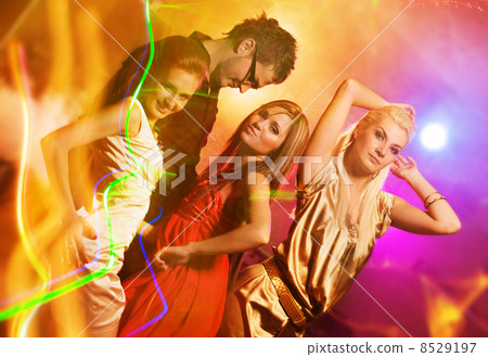 People dancing in the night club People dancing in the night club 8529197
