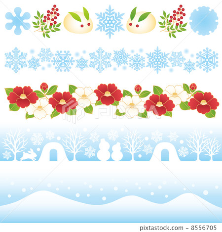 Winter in Japan Illustration Snowy Street Winter in Japan Illustration Snowy Street 8556705