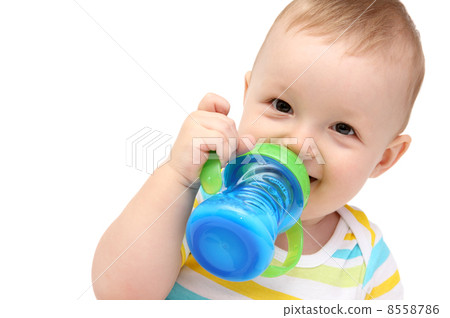 baby with milk bottle 8558786
