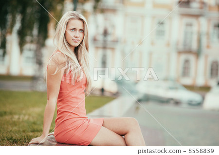 beautiful blond girl portrait beautiful blond girl portrait 8558839