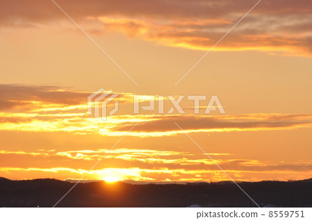 dawn, sun, new year's card 8559751