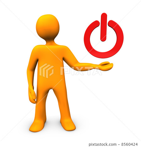 Red Power Button Red Power Button 8560424