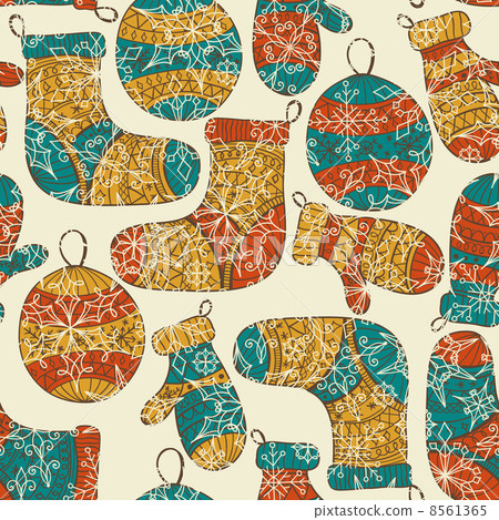 Vector Seamless Winter Chrostmas Pattern 8561365