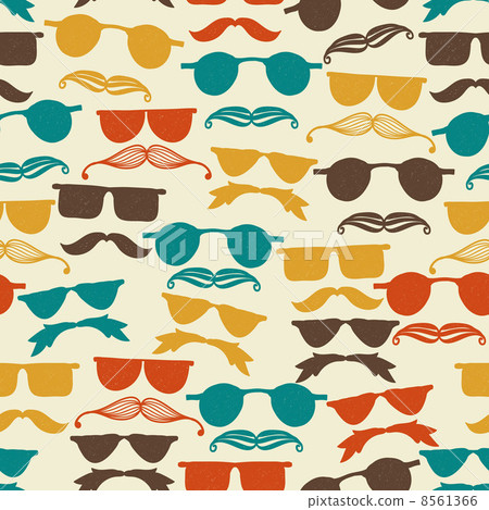 Vector Seamless Hipster Pattern 8561366