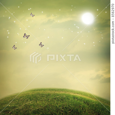 Butterfly and hills Butterfly and hills 8562970