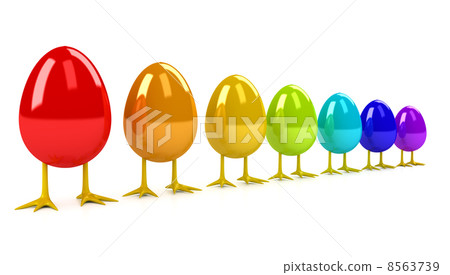 Easter Egg over white background Easter Egg over white background 8563739