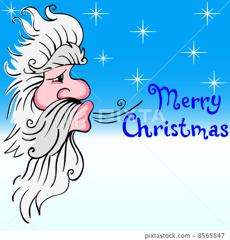 Santa Claus blowing wind 8565847