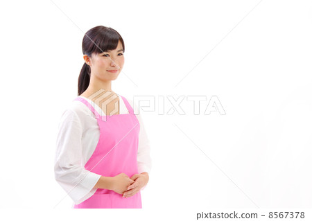 A woman who had an apron A woman who had an apron 8567378