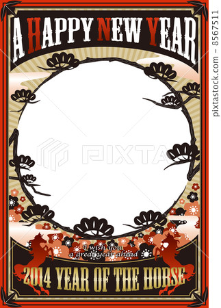2014年新年賀卡_松框_垂直位置 8567511