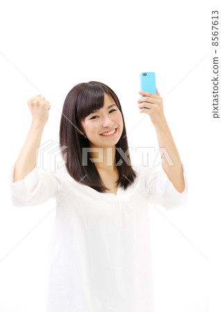 做膽量姿勢的女人 做膽量姿勢的女人 8567613