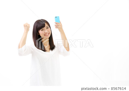 做膽量姿勢的女人 做膽量姿勢的女人 8567614