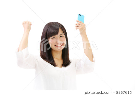 A woman doing a guts pose A woman doing a guts pose 8567615