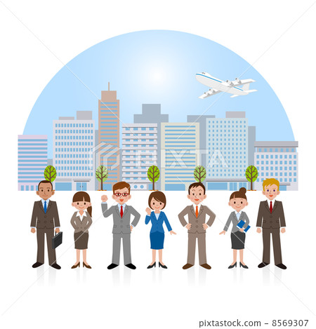 Businessmen and businesswomen 8569307