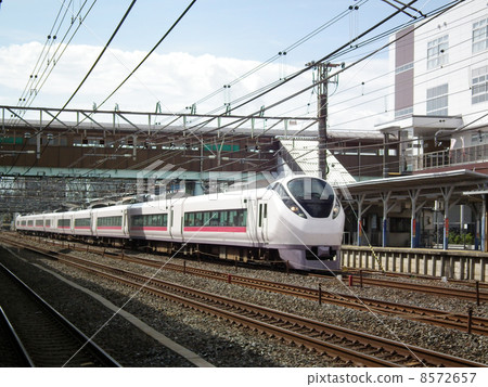 Limited Express Super Hitachi E 657 series Mabashi Station Limited Express Super Hitachi E 657 series Mabashi Station 8572657