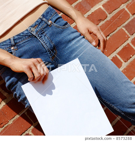 Fashion Girl With Sign Fashion Girl With Sign 8573288
