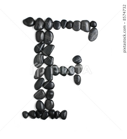 Rock Letter on White Rock Letter on White 8574732