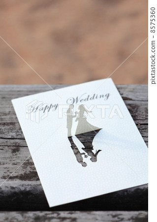 Sandy beach pop-up card 8575360