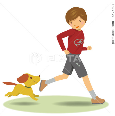 Dog and child - Stock Illustration [8575804] - PIXTA