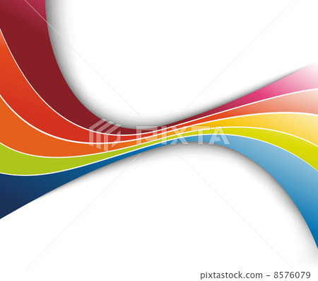 Rainbow refreshing abstract wave Rainbow refreshing abstract wave 8576079