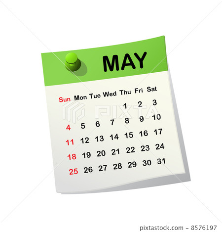14 Calendar For May Stock Illustration