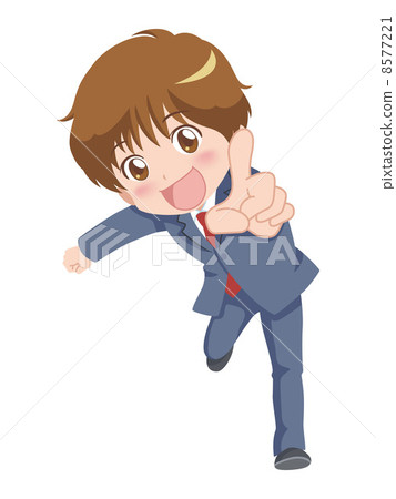 Boy / finger pointing 8577221