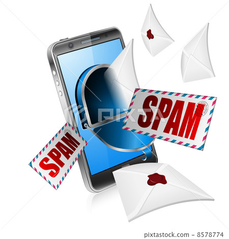 E-Mail with Spam Concept E-Mail with Spam Concept 8578774