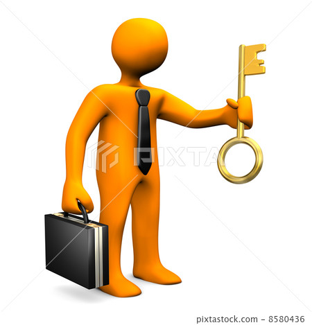 Businessman Golden Key Businessman Golden Key 8580436