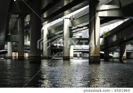 從運河看到的高速公路 8581964