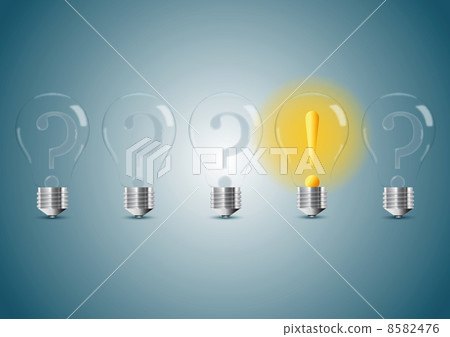 Set of stylized bulb lamps - Stock Illustration [8582476] - PIXTA