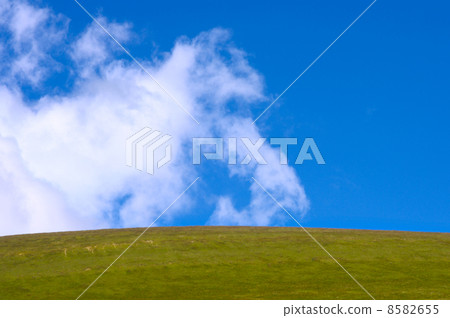 Blue Sky with Clouds and Green Valley Background Design Blue Sky with Clouds and Green Valley Background Design 8582655