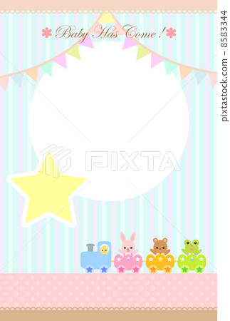 Birth report postcard (with photo space) Birth report postcard (with photo space) 8583344