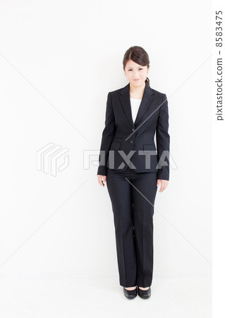 Business woman white back image 8583475