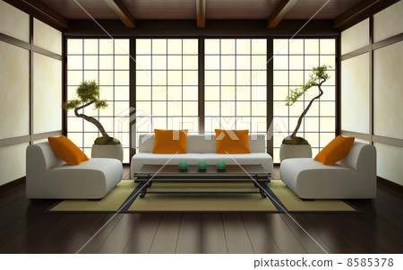 Interior in Japanese style Interior in Japanese style 8585378