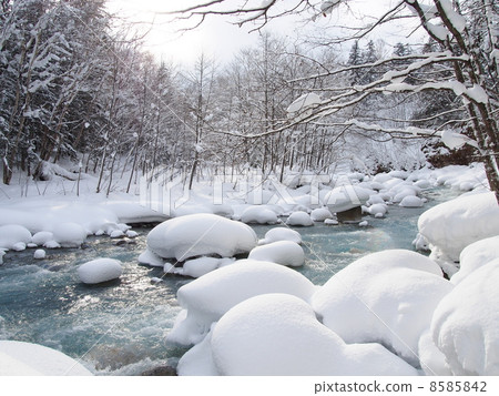 北海道·美瑛“Midwinter Biei river” 8585842