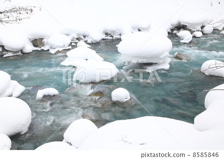 北海道·美瑛“Midwinter Biei river” 8585846