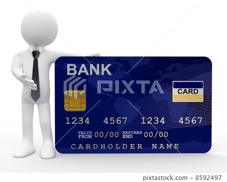 Man showing credit card 8592497
