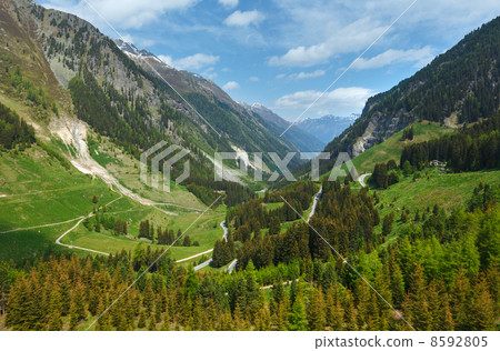 Alpine view from Kaunertaler Gletscherstrasse (Austria) 8592805