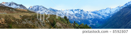 Evening mountain landscape (Timmelsjoch, Austria ) Evening mountain landscape (Timmelsjoch, Austria ) 8592807