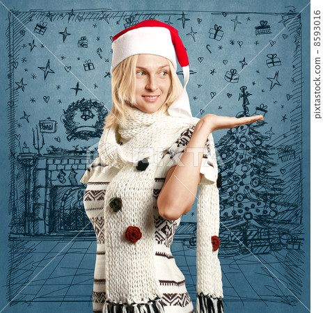Woman Waiting For Christmas 8593016