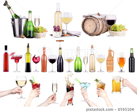 different images of alcohol isolated different images of alcohol isolated 8593104