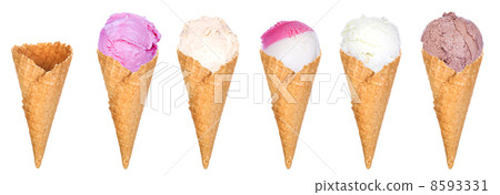 soft serve ice cream set isolated soft serve ice cream set isolated 8593331
